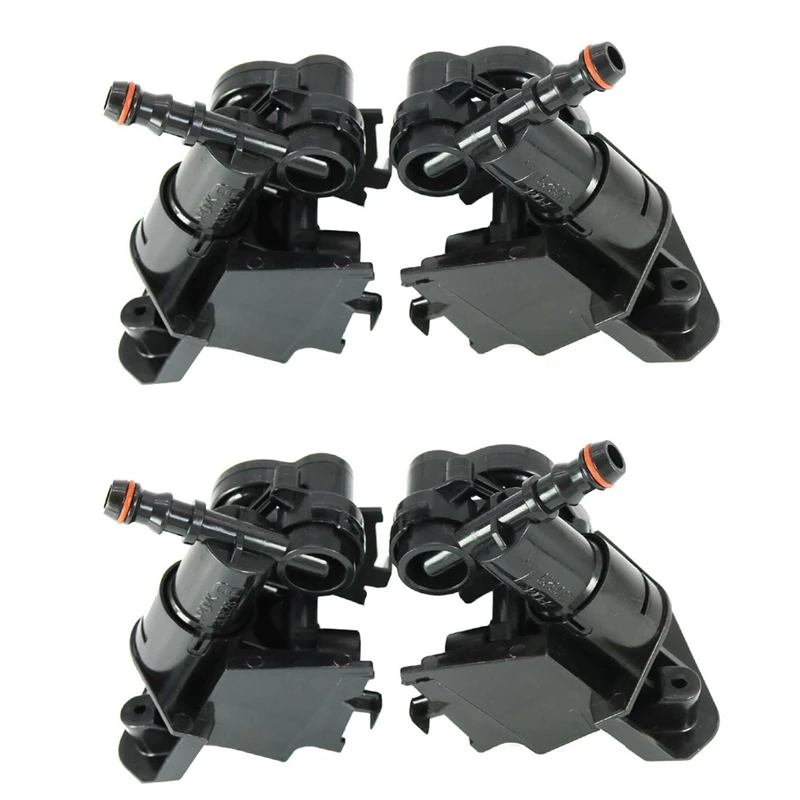 4X 85207-02100 (LH) & 85208-02100 (RH) Headlight Washer Lift Cylinder Spray Nozzle For Toyota Corolla 2010-2013