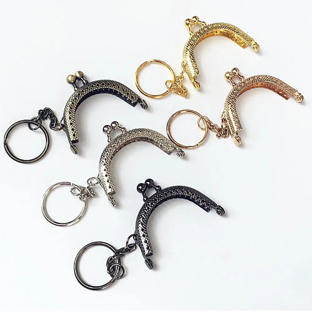 Mini Ball Head Key Ring Metal Bags Part Replacement Coin Purse Frame Kiss Clasp Lock Wallet Accessory Clutch Lock