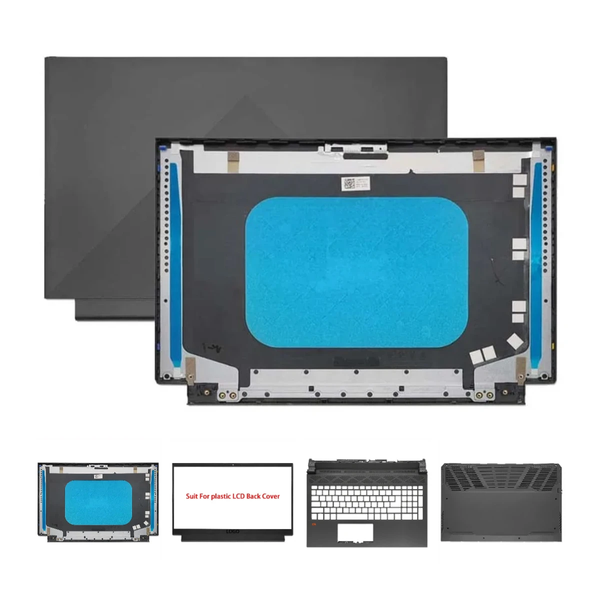 Substituir capa para g15 5510 5511 5515 5520 5525 lcd capa traseira moldura frontal palrest inferior caso saída ar 01fc2r 01hf7c
