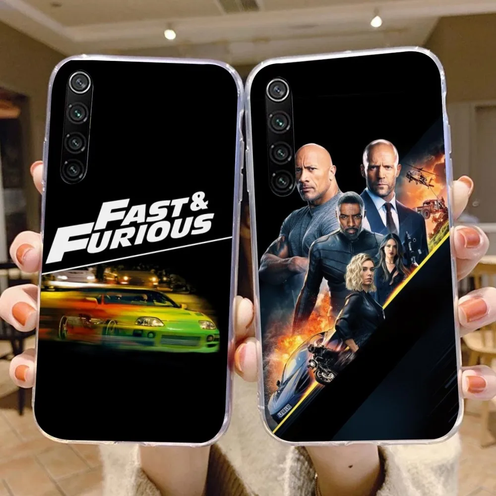 Fast Furious Mobile Cell Phone Case for Xiaomi 13 Lite 12 11T 10 9 Redmi Note 12 11 10 10S Pro 9 9A 8 Clear Phone Cover Funda