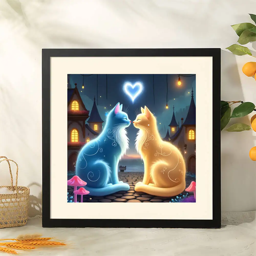 EverShine 5D Diamant Malerei Hund Katze DIY Mosaik Voll Platz Runde Bohrer Stickerei Tier Strass Bilder Hause Freizeit Geschenk