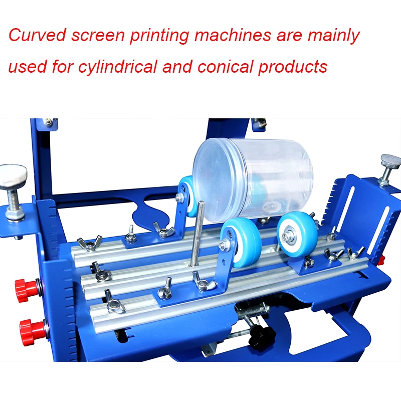 

Manual curved screen printing machine conical cylindrical cosmetic bottle insulation cup curved screen printing equipment