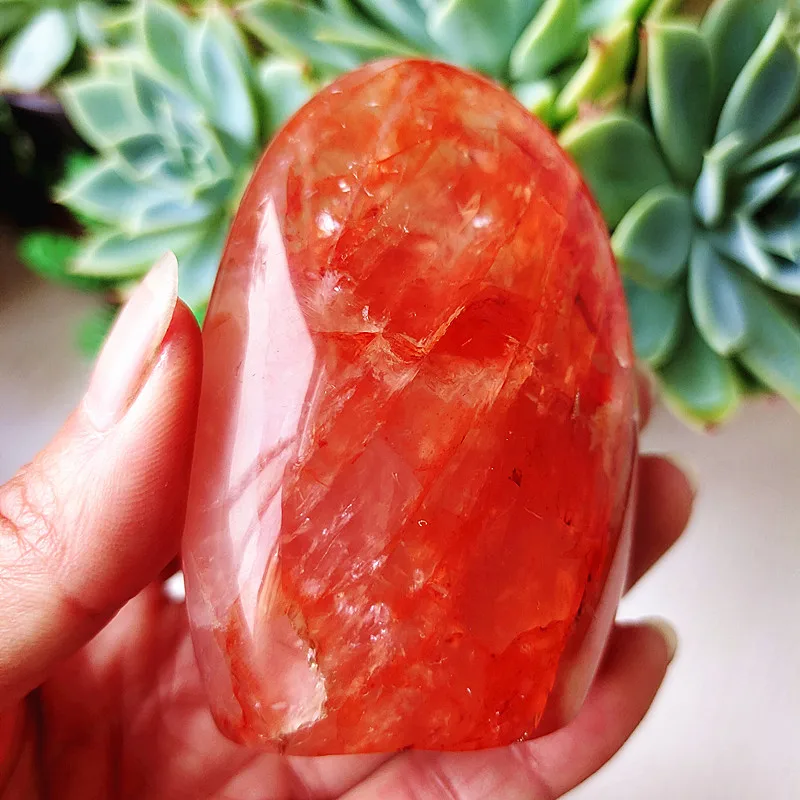 

Natural Stone Red Hematoid Quartz Crystal Freeform Ornaments Room Decoration Home Mineral Witchcraft Spiritual Healing Crystals