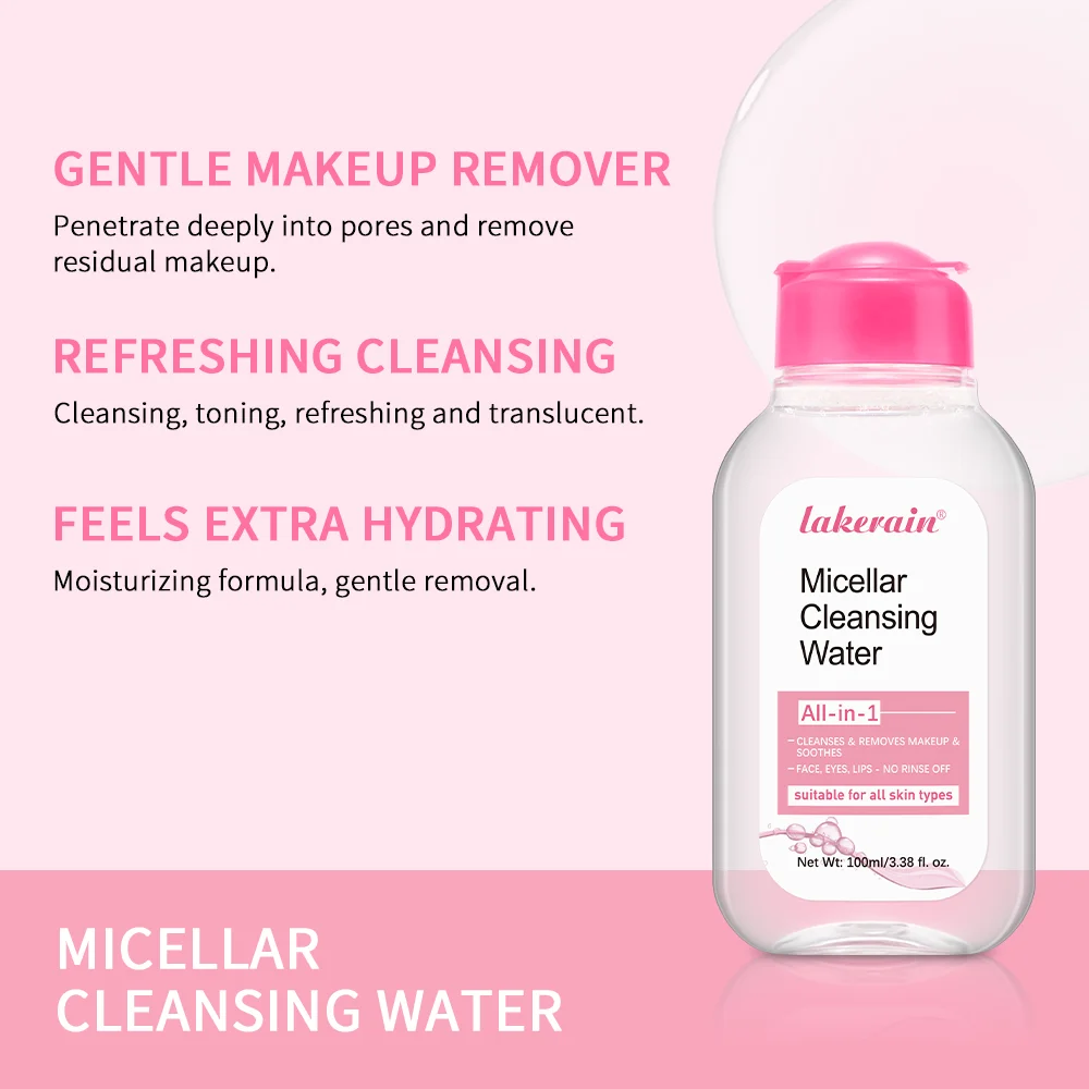 100ml Garnier Micellar Water Hydrating Facial Cleanser Deep Makeup Remover Cleaning Water Refresh Hydrate Cleansing Skin