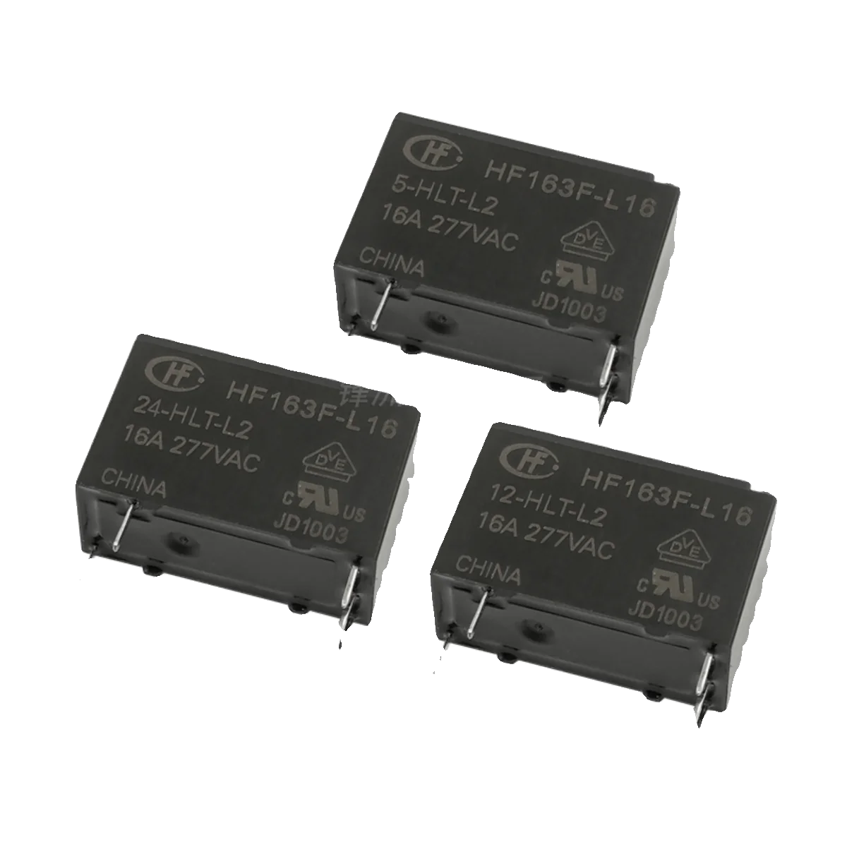 HF163F-L16-12-HLT-L2 relay Hongfa 5 24 VDC, pemegang magnetik 16A5 pin 277VAC