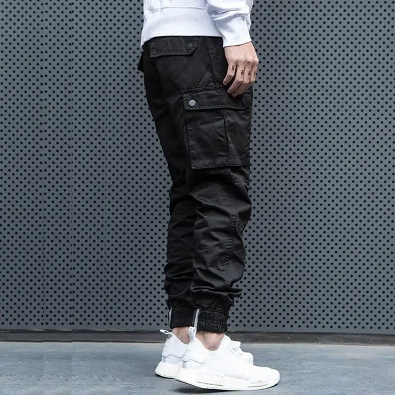 حجم كبير M-4XL الرجال بنطال رياضي الربيع الصيف الخريف عادية المعطي جيب القطن سليم فضفاض مستقيم طويل البضائع السراويل Sreet