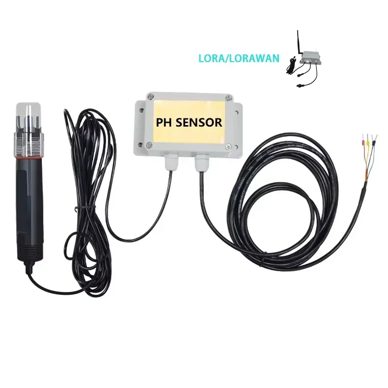 Online Wireless LORA LORAWAN GPRS 4G WIFI Digital RS485 4-20mA 0-5V Output Water PH Sensor