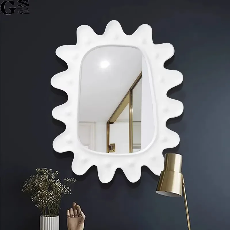 Long Mirror Room and Decoration Home Decor Miror Wall Adhesive Mirror Sticker Full Length Mirror Light Lamp Live Home Decoration