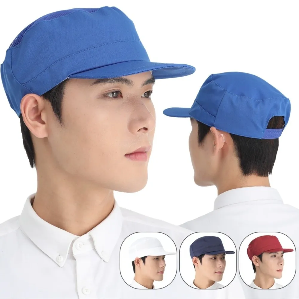 Cooking Cap Washable Work Hat Dust-proof Smoke-proof Chef Hat Cloth Material Durable Food Service Cap Food Processing
