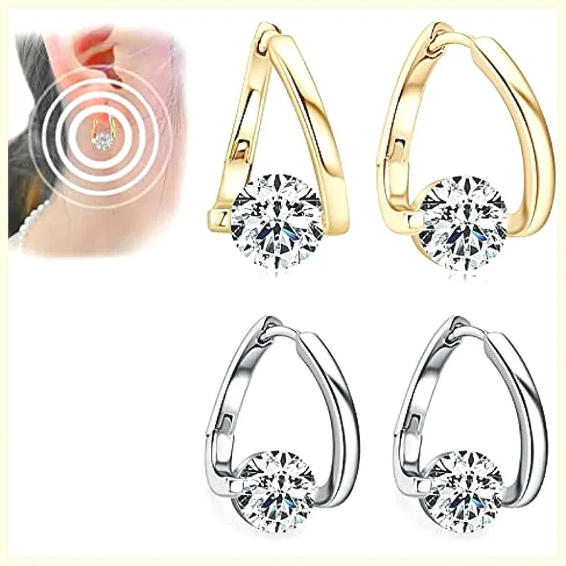 Fashionapple Lymphvity MagneTherapy Germanium Earrings, Lymphatic Drainage Earrings for Weight Loss, Magnetic Therapy