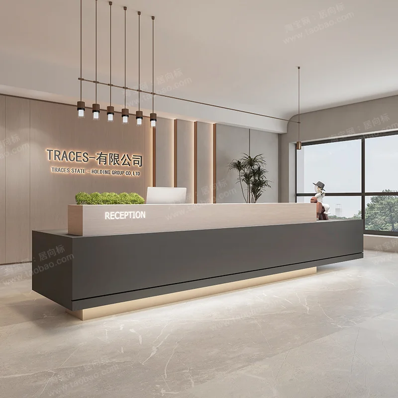 

Office Coffee Reception Desks Service Modern Counter Commericial Reception Desks Design Industrial Mostrador De Tienda Furniture
