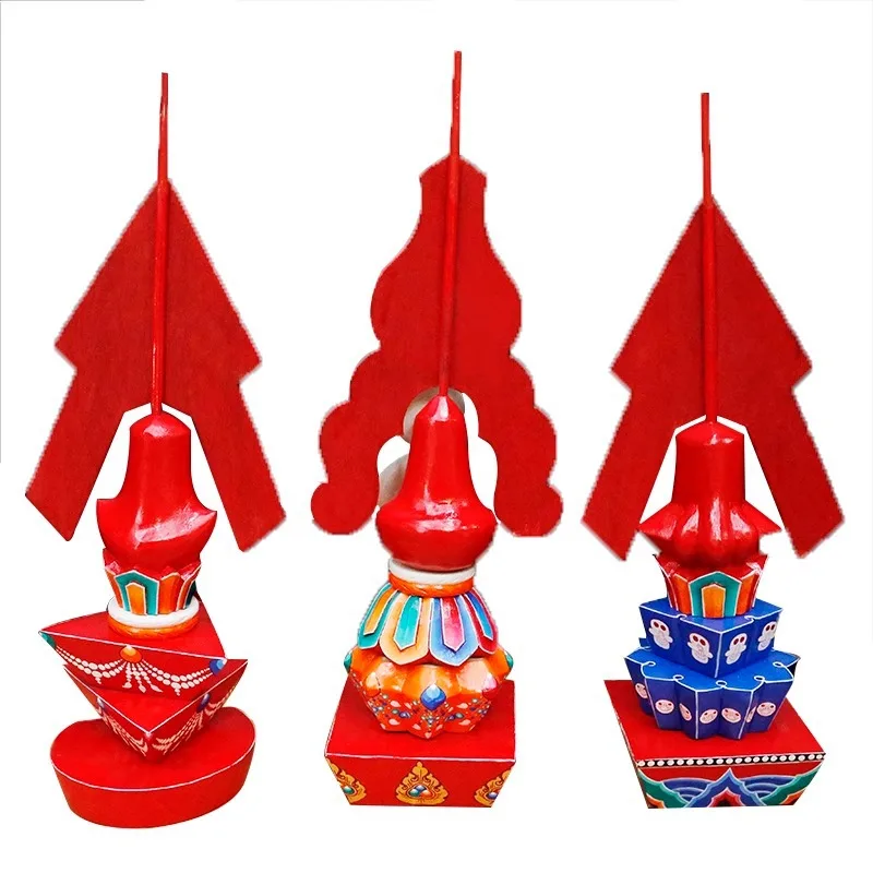 Three fundamentals of painting for biography products, and the height of the ornament is about 42cm.