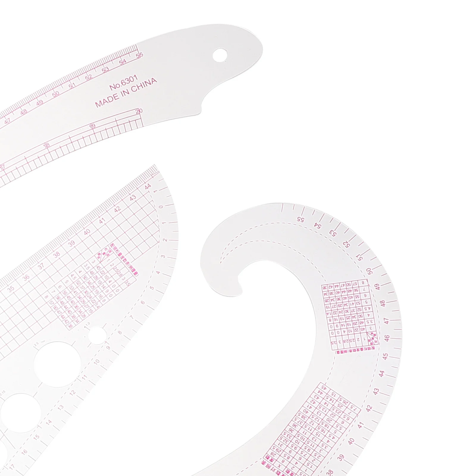 

1Set Durable Fabric Cutting Ruler Accurate Measurement Tool for Pattern Makers Tailors Students and Craft Lovers