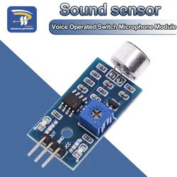 Módulo de Sensor de detección de sonido, sensores de sonido, módulo VOS, interruptor operado por voz, módulo de micrófono para interruptores Arduino, hogar inteligente