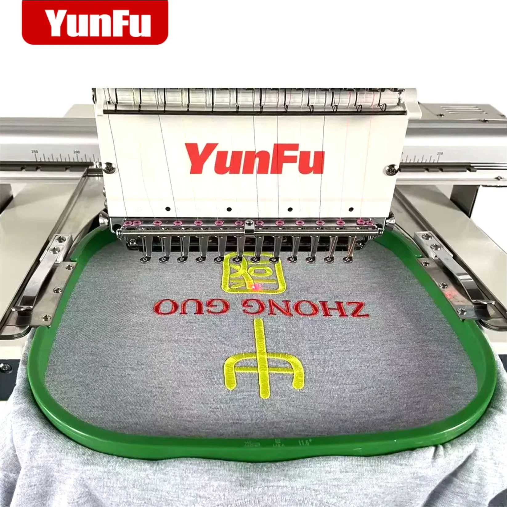 Single Head 12/15 Needles 500*1200mm Multi-Functional Flat Embroidery Machine New Condition Computerized For Home Use