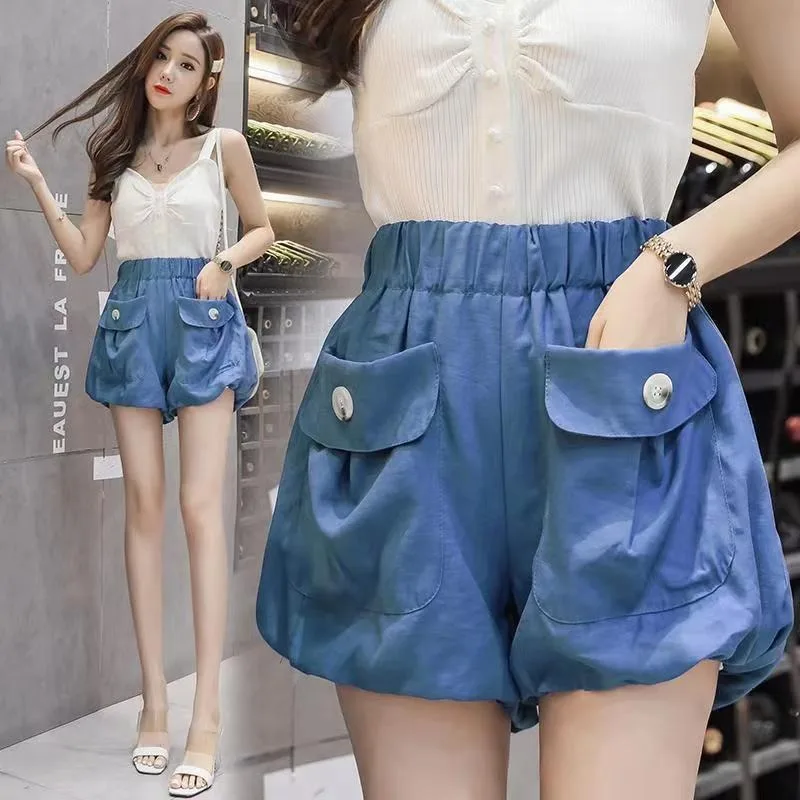 

Classic Versatile Flower Bud Lantern Shorts Summer Hot Selling Korean Version Versatile Slimming Puffy Pants Comfortable Shorts