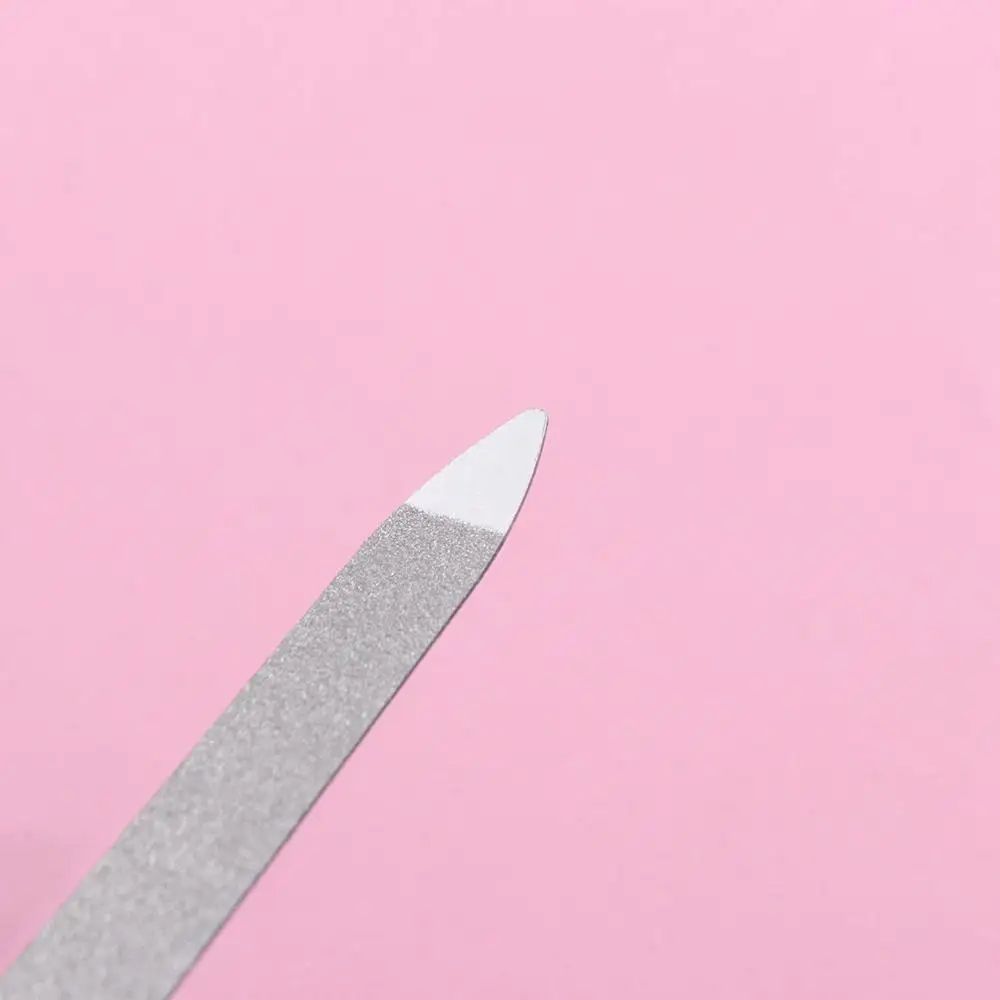 전문가용 스테인리스 큐티클 제거기 양면 매끄러운 각질 제거 클리퍼 내구성 있는 네일 폴리싱 스트립 네일 살롱용