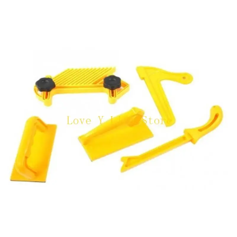 L74C 5pc/set tabella spinta blocco e push set compatibile per l'uso router, giunti e seghe da tavolo strumenti del