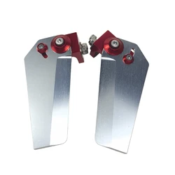 1Pair New Arrival 95mm Turn Fins Metal Water Knife Steering Assist Water-jet Assembly Parts for RC Racing O-boat Model Ship
