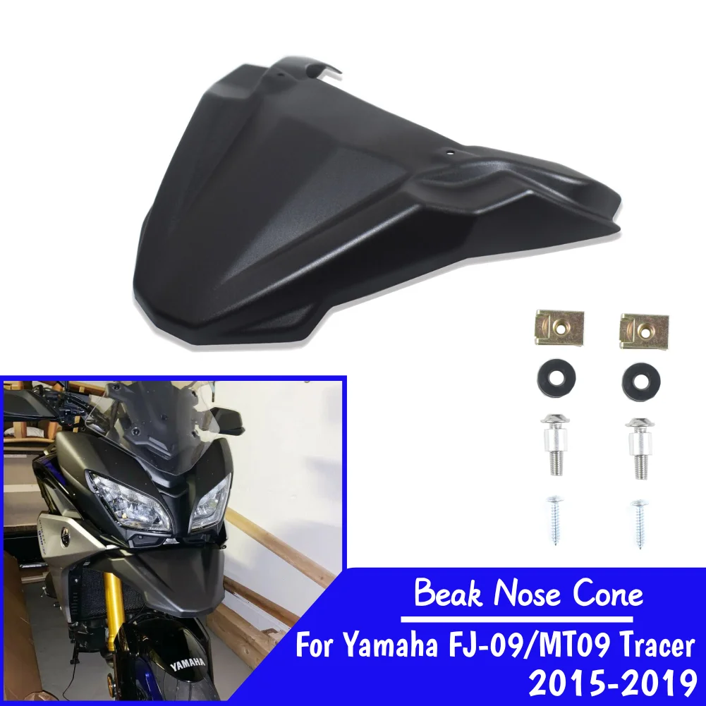 

MT09 Tracer Beak Nose Cone Extension Cover For Yamaha MT-09 Tracer 2015-2019 FJ-09 Motorcycle Front Wheel Fairing Extender Cowl