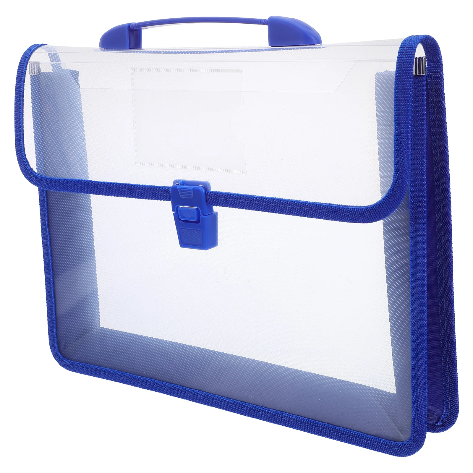 

1Set Transparent Waterproof File Folder Expandable Document Organizer Snap Closure Portable Label Pocket Office School Business