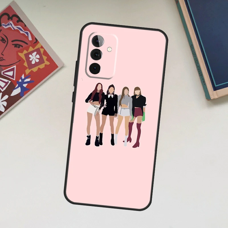 Korean Fashion Girl Kpop Band Case For Samsung Galaxy A52 A53 A54 A12 A13 A14 A32 A33 A34 A23 A24 A72 A73 A51 A71 A15 A25