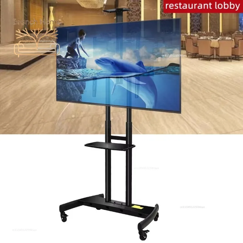 Resistente con Montaggio Regolabile per Televisori da 55-80 Pollici, Capacità di Carico 91kg, Nero in Acciaio Laminato a Freddo