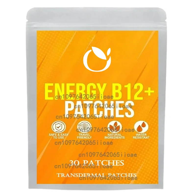 

30 пластырей Energy B12 Пробирные пластыри с растительными ингредиентами B12 и экстрактом зеленого чая