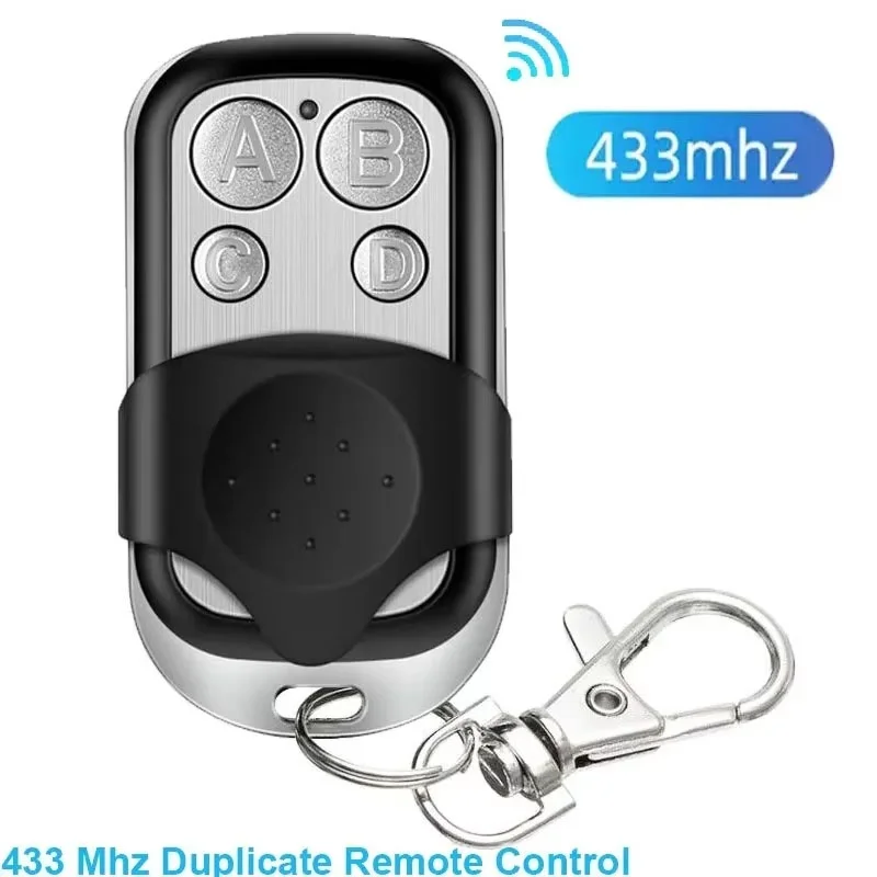 Universal 4 Button Garage Door Opener Remote Control 433MHz Clone Fixed Learning Rolling Code Duplicator Garage Door Gate Opener
