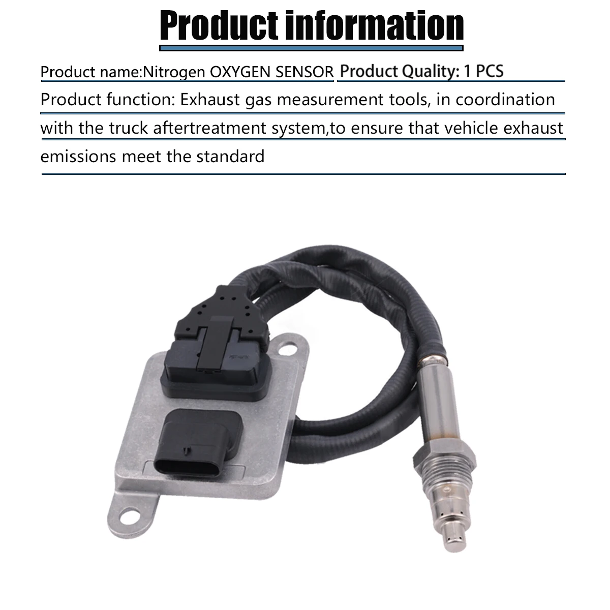 05149216AB New Downstream Nitrogen Oxide Nox Sensor For 11-12 Ram Pickup 6.7L Diesel Engine 5WK96651A 5WK9 6651A