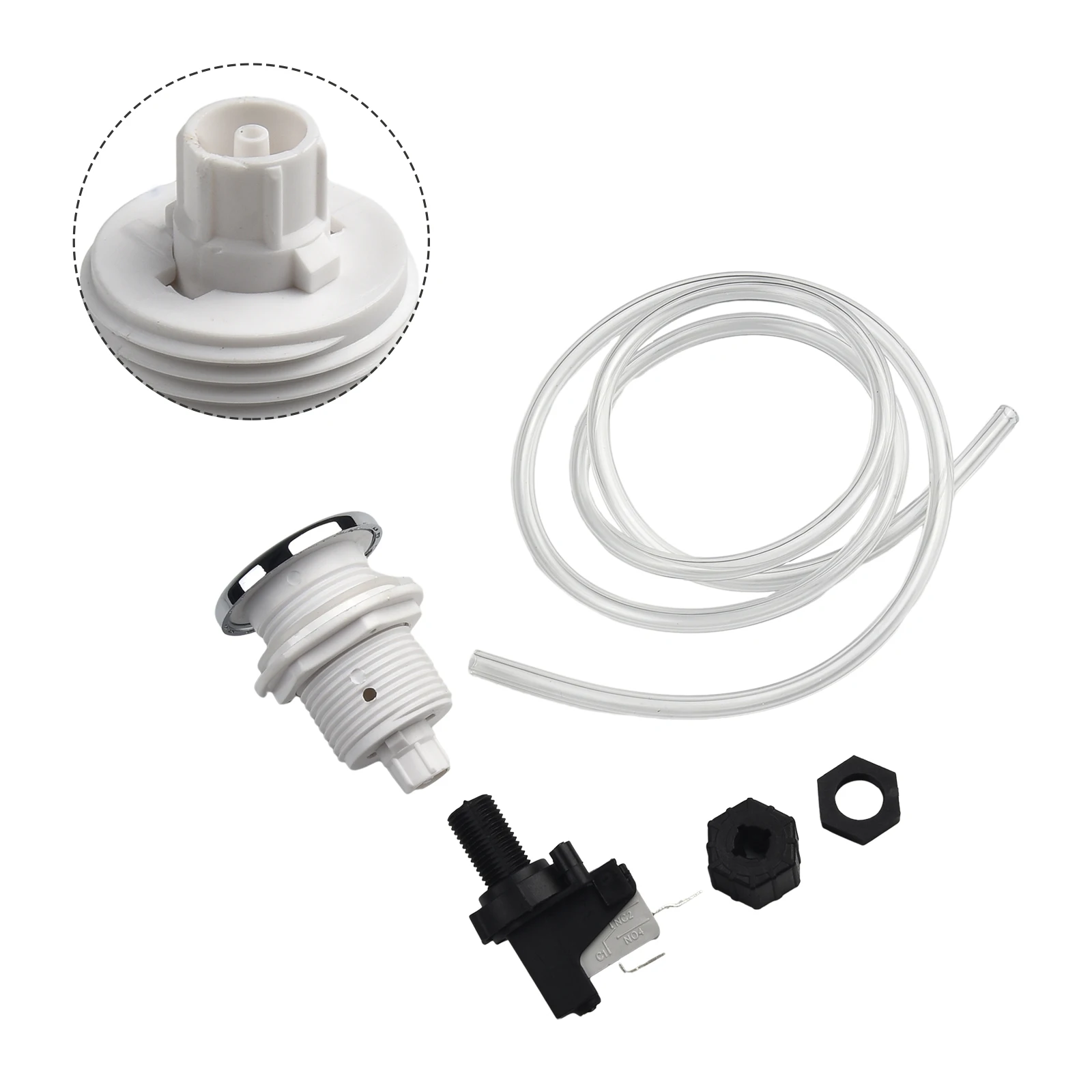 Juego de interruptores de botón de encendido y apagado de aire, presión nominal de 16 amperios, manguera de Spa, piscina de aire, 125-250V, 16A, basura, 1 Juego