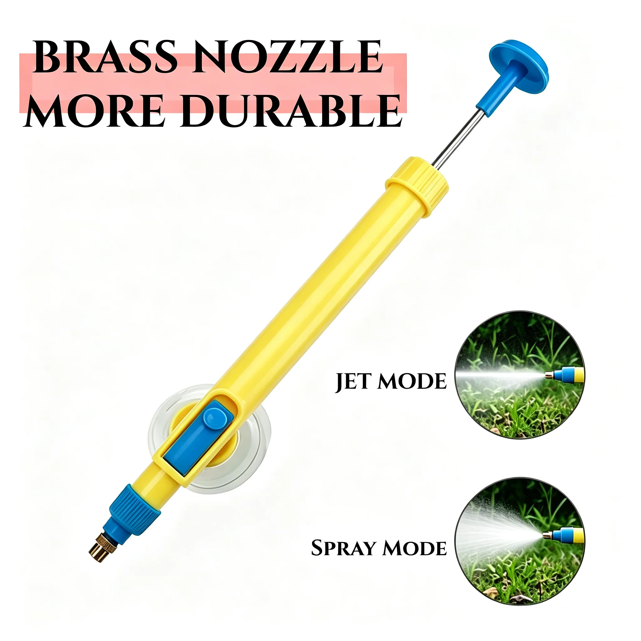 Beverage Bottle Repurposed as a Sprayer, Small Household Pressure-Type Flower Watering Can, Semi-Automatic Universal Spray Head for Gardening