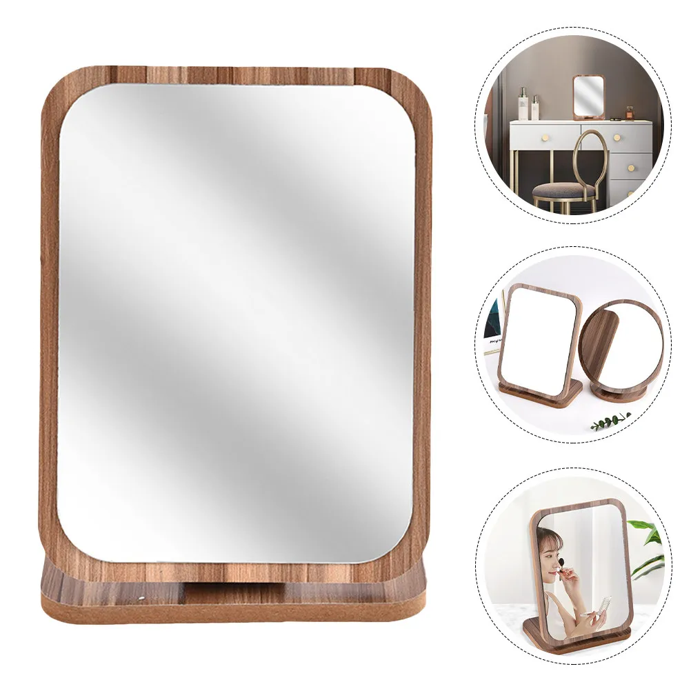 

Элегантное складное вращающееся зеркало для макияжа с устойчивой подставкой для спальни, туалетного столика, столешницы, рабочего стола, для красоты и ухода