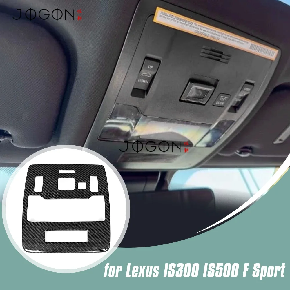 

Carbon Fiber Car Interior Roof Reading Light Lamp Panel Cover Trim Accessories For Lexus IS 300 350 500 IS F Sport 2021-2025