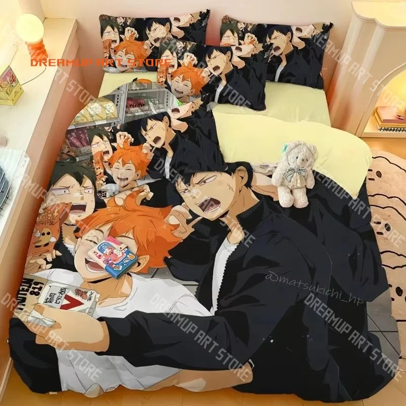 2026 3D Print Haikyuu Volleyball Bokuto Bedding Set Single Twin Full Queen King Size Bed Set Adult Kid Bedroom Duvetcover Set