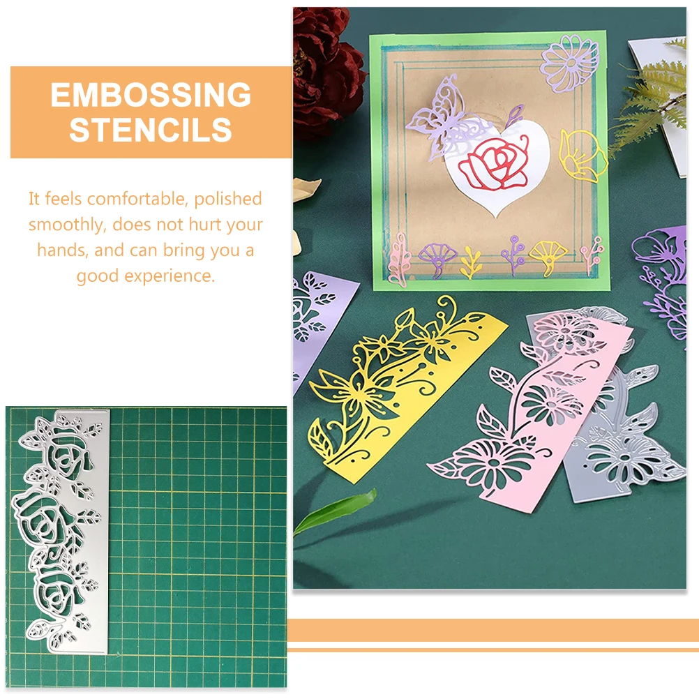 

4 Pcs Flower Lace Cutting Dies Carbon Steel Stencils DIY Craft Molds Embossing Paper Scrapbooking Gifts Cards Making