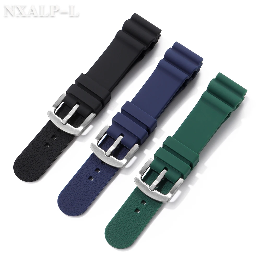 20mm 22mm Silicone Watch Band for Seiko No.5 SKX007 SKX009 SRP777J1 Prospex Rubber Bracelet Men's Sports Waterproof Diving Strap