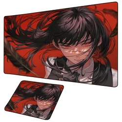 Chainsaw Man Mouse Pad Overlock Makima Non-slip Large MousePad Gaming Accessories Kawaii Anime Desk Mat Speed  Edition Mouse Pad
