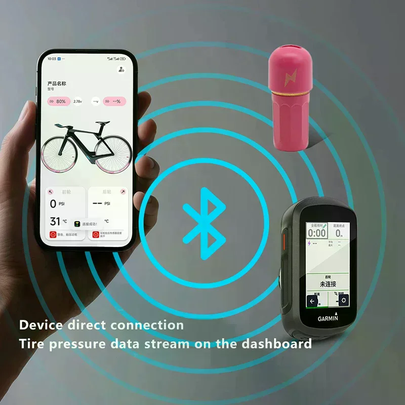 

2pieces/box TPMS T1 Tire Pressure Monitoring System Bike Air Pressure Monitor Real-Time Wireless Tire Pressure Detector