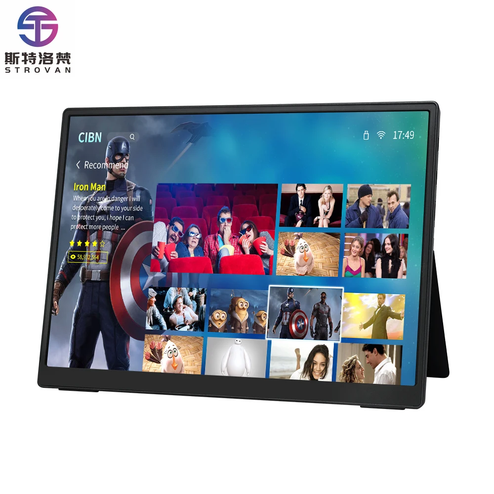 

10.5 Inch & 15.6 Inch Thin Portable FHD s Widescreen IPS Screen 1080p Type-C HD for PC Phone Switch Attachable Laptops