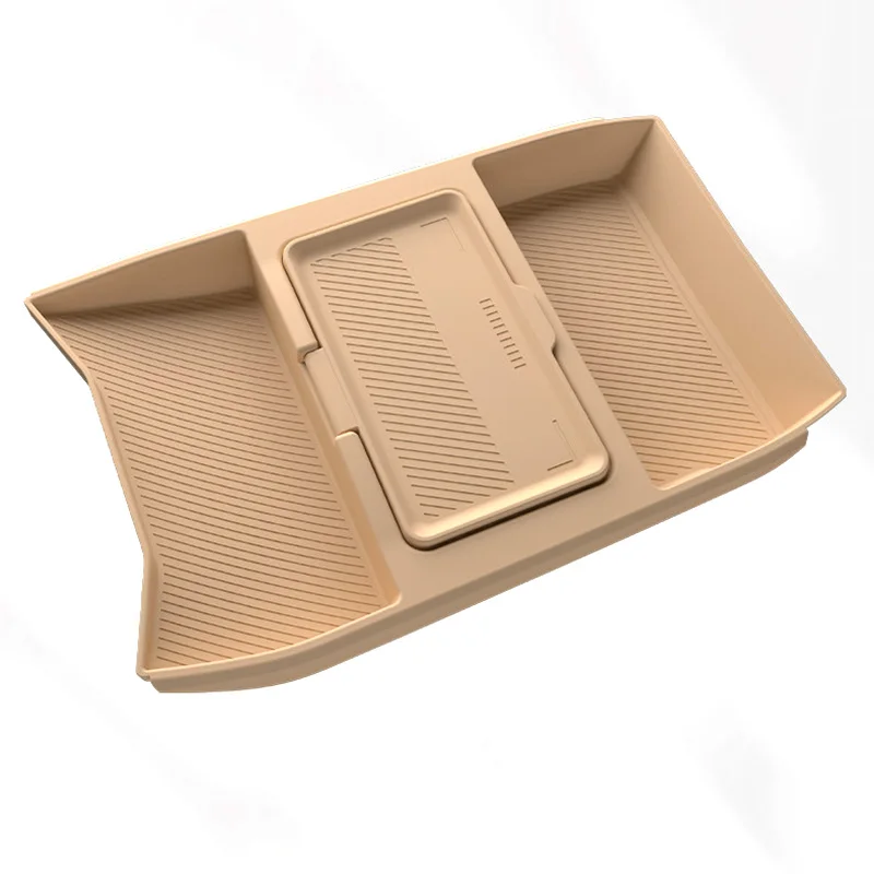 For CHERY JETOUR Traveler T2 2023-2025 Center Console Below Storage Box Central Control Organizer Mat Car Interior Silicone