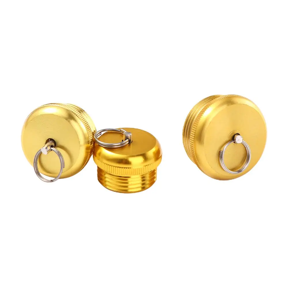 Tools Fishing Pole Gold Metal Fishing Rod Cover Pole Butt Caps Rod Stopper Screw Fishing Rod Rear Plug Rod Bottom Protector