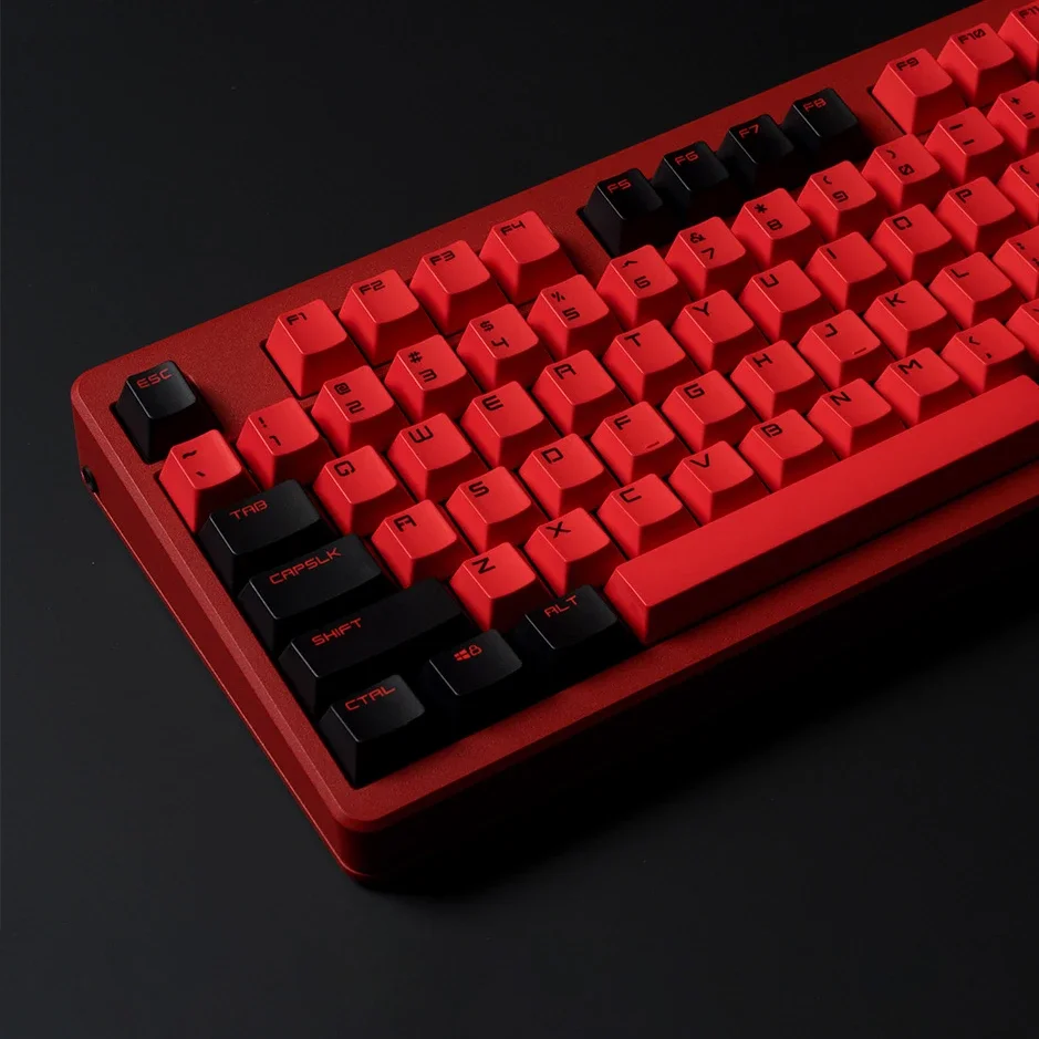 Red keycap ALL-SUB process Original positive color mechanical keyboard cap