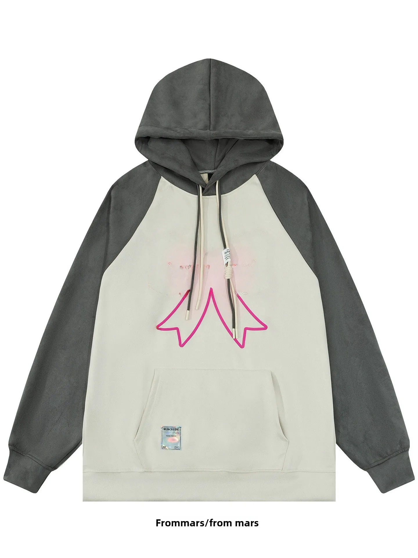 

Свободная толстовка с принтом в виде узлов, повседневная уличная одежда из универсального, комфортного, дышащего смесового хлопка и полиэстера.