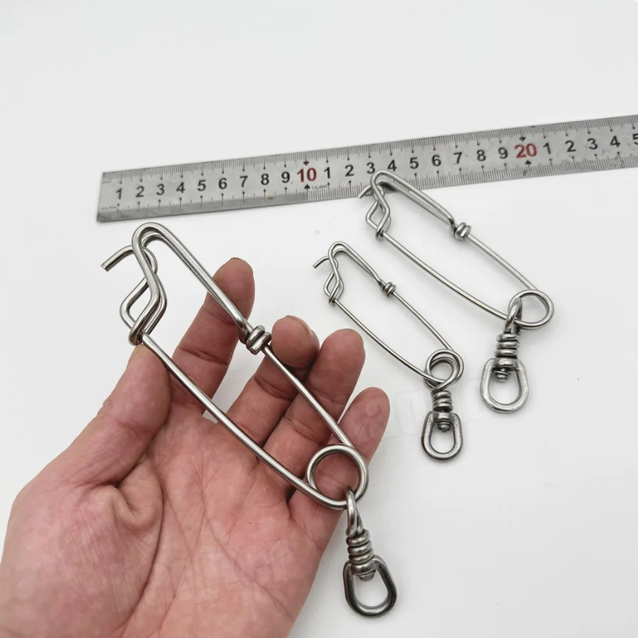 

2 шт., долговечные рыболовные зажимы, зажим для тунца из нержавеющей стали, вертлюги для рыбалки, вешалка для ветвей, быстросменный разъем для рыбалки