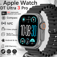 DT Ultra 3 Smartwatch Amoled Screen 4GB MP3 MP4 Player Bluetooth Network Sharing APP Store ChatGPT Smart AI Watch Men Sportwatch