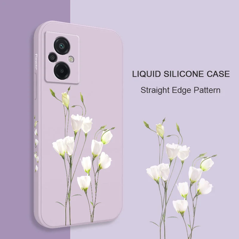 Elegant Lily Phone Case For Xiaomi Poco M6 X6 F6  M5 M5S F5 X5 F4 X4 M4 F3 M3 X3 F2 Pro X2 C40 4G 5G GT NFC Silicone Cover