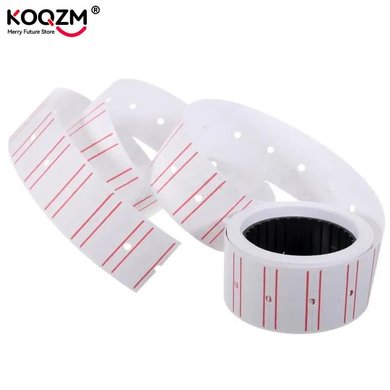 10 Rolls (500 Labels/Roll) White Self Adhesive Price Label Tag Sticker Office Supplies 20x12mm Price Label Paper Tag Sticker