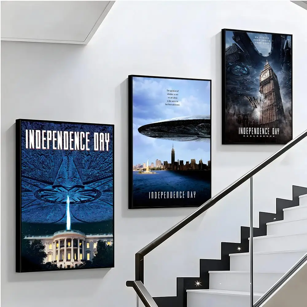 movie Independence Day Poster HD Sophisticated Modern Aesthetic Wall Art For Living Room Bedroom Office Cafe Decor Ideal Gift