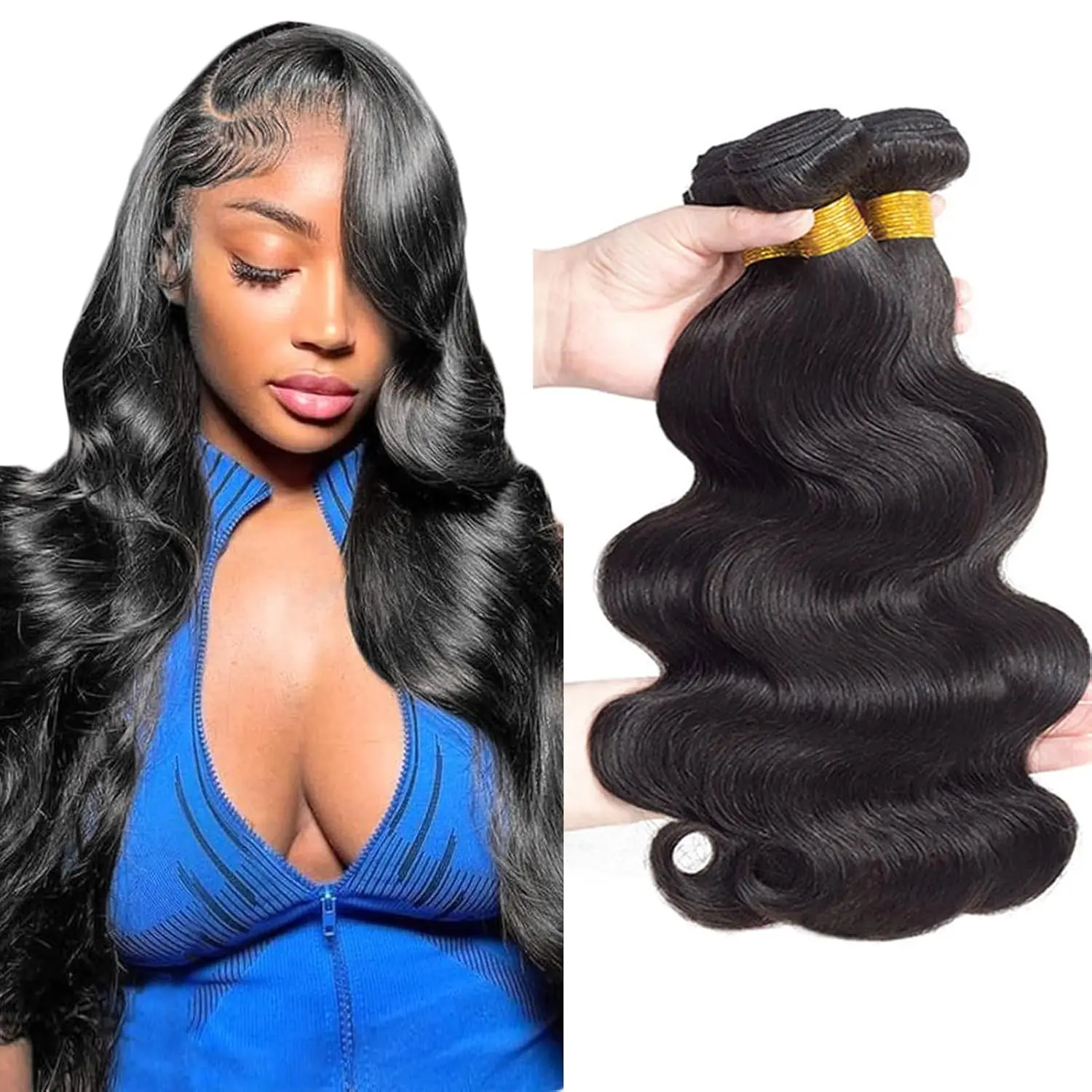 Body Wave Bundles Human Hair 18 20 22 24 Inch 100% Unprocessed 10A Brazilian Virgin Hair 2/3/4 Bundles Human Hair